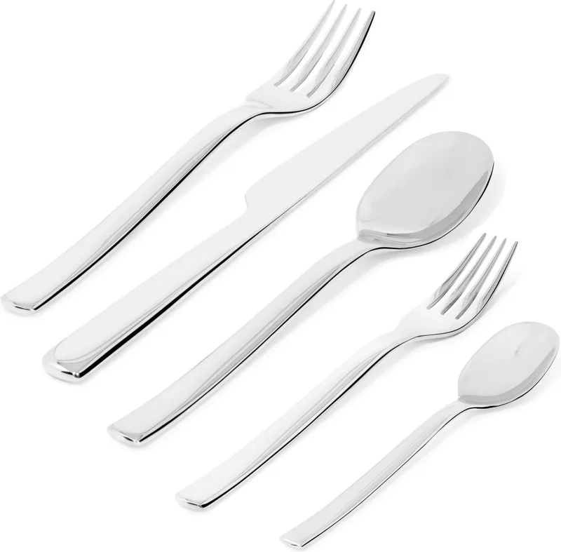 Bestekset Ovale - REB09S5 - 5 delig - door Ronan & Erwan Bouroullec by Alessi in Silver – product photo