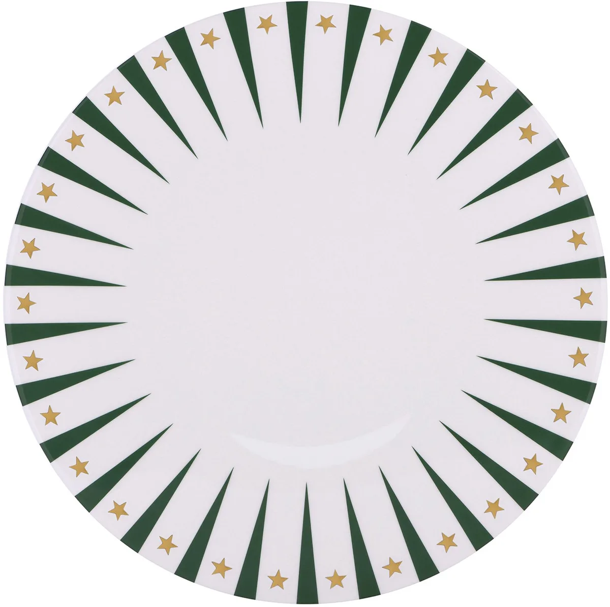 Delight Serveerschaal - Porselein - 30 cm - Wit van Alessi in Groen – productfoto