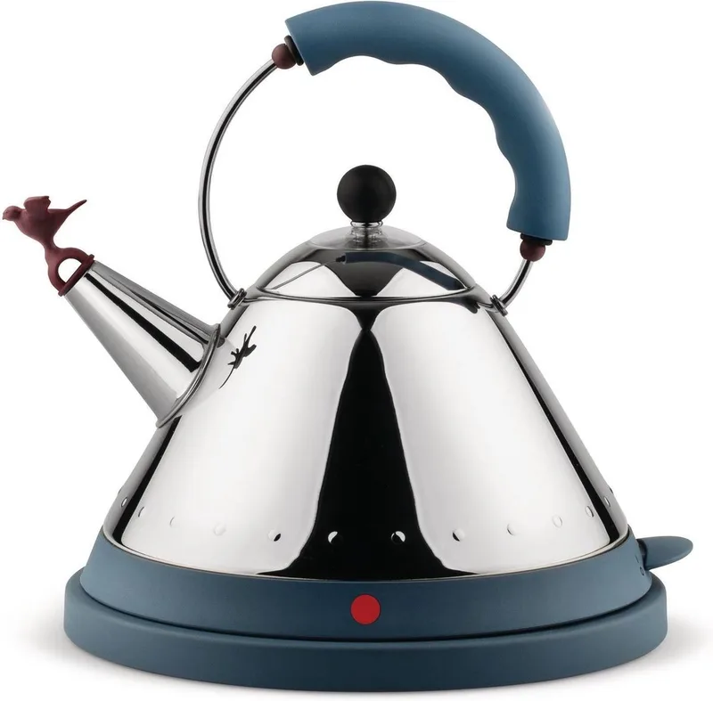 MG32 AZ - Waterkoker - RVS/Blauw by Alessi in Blue – product photo
