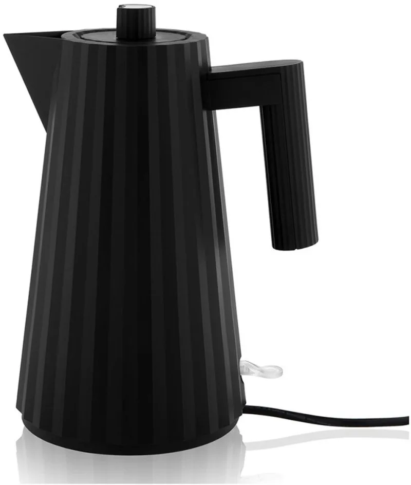 Plissé Waterkoker - 1,7L - Kunststof från Alessi i Svart – produktbild