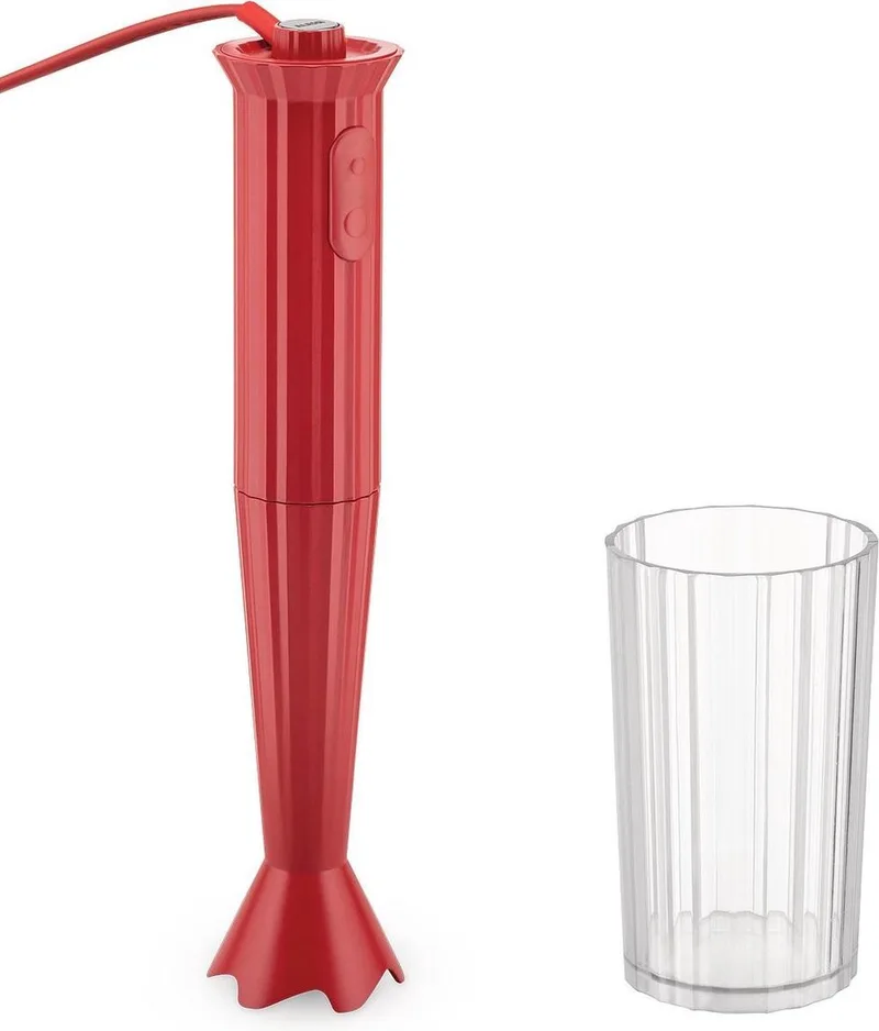 Staafmixer Plissé - 2 standen - Michele de Lucchi - MDL10R by Alessi in Red – product photo