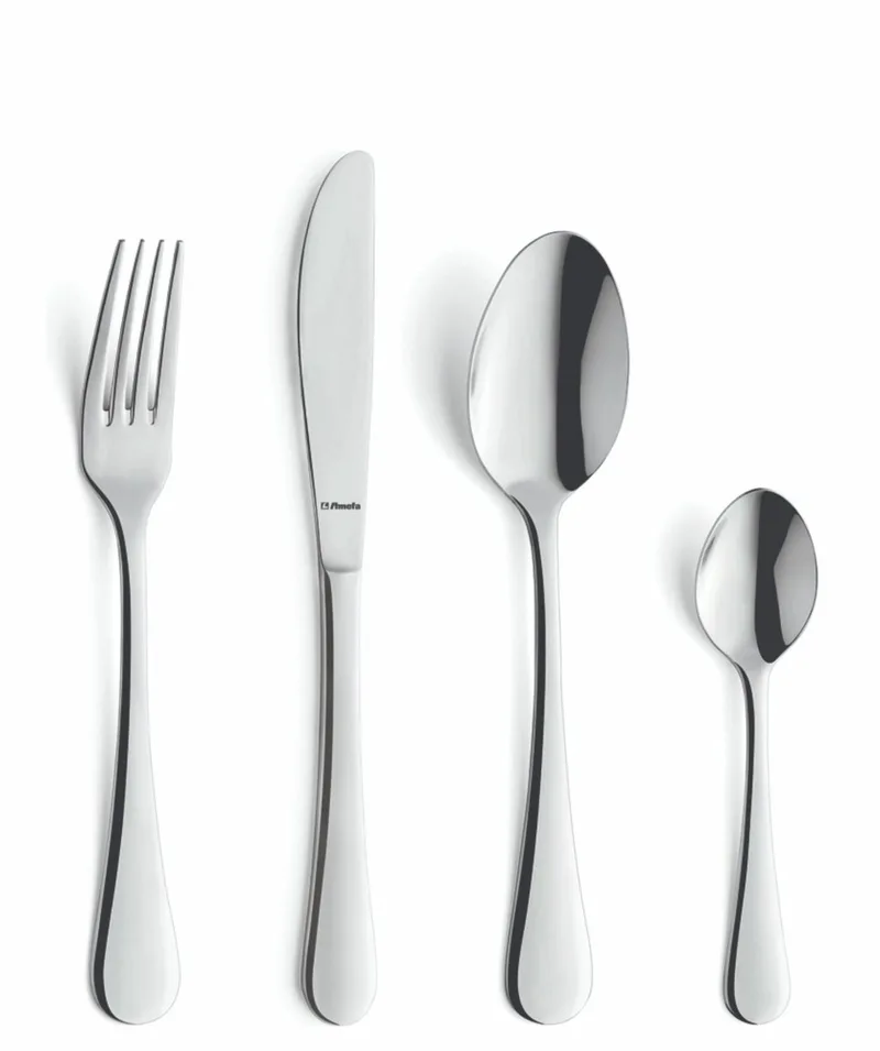 24-delige Bestekset – 6 Personen – Zilver – 18/0 Chroomstaal – Cadeauverpakking by Amefa in Elara – product photo