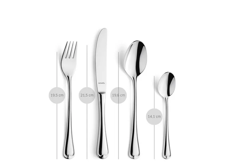 6 persoons - 24-delige Bestekset - Voor 6 personen - Zilver-Mailorderbox- Hoogwaardig 18/10 chroomnikkelstaal by Amefa in Elegance – product photo 5 of 5
