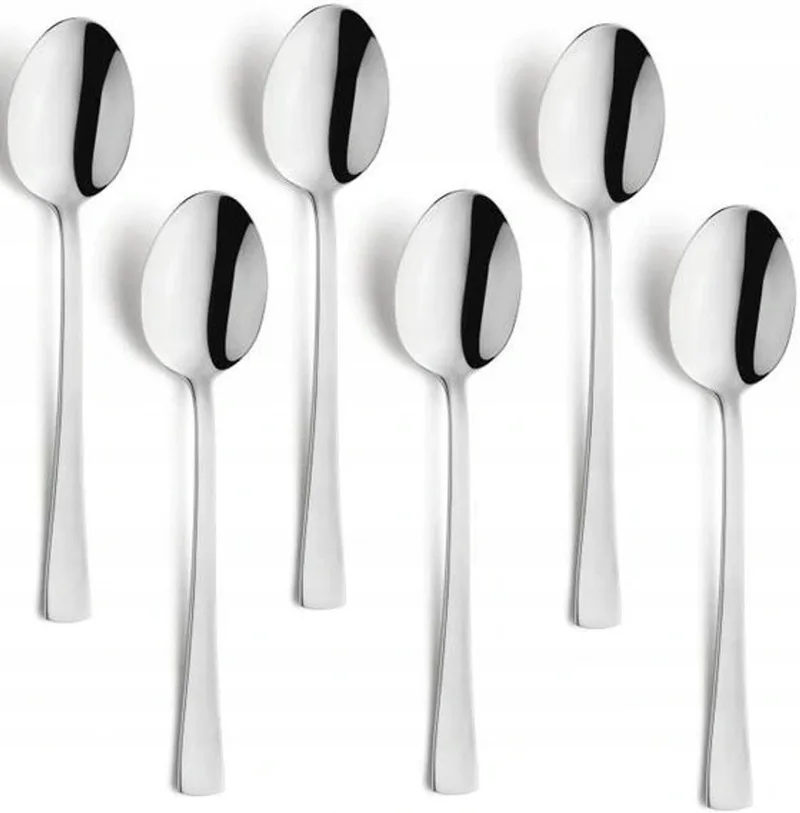 Atlantic Theelepels Set (6 stuks) - Roestvrij Staal 18/10 by Amefa in Silver – product photo
