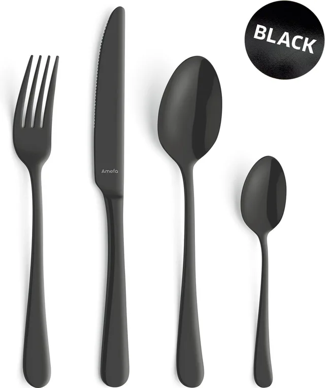Austin 24 delige bestekset - 6 persoons- PVD Mat-18/0 Chroomstaal – Cadeauverpakking