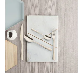 Austin 24 delige bestekset - 6 persoons- PVD Mat-18/0 Chroomstaal – Cadeauverpakking van Amefa in Champagne – productfoto 2 van 5