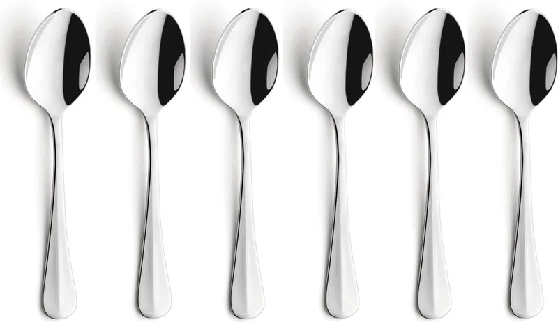 Baguette theelepels - 6-delig von Amefa in Silber – Produktfoto