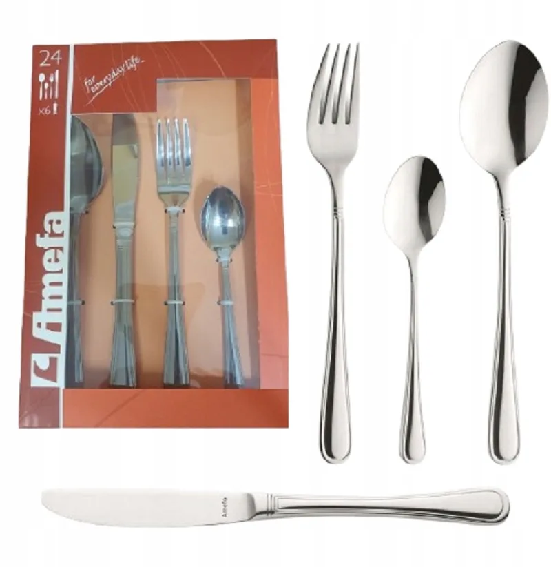 Barcelona Bestekset 24 Delig RVS voor 6 Personen by Amefa in Silver – product photo