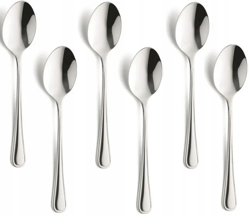 Barcelona Theelepels 6 Stuks - Roestvrij Staal 18/0, Nikkelvrij by Amefa in Silver – product photo