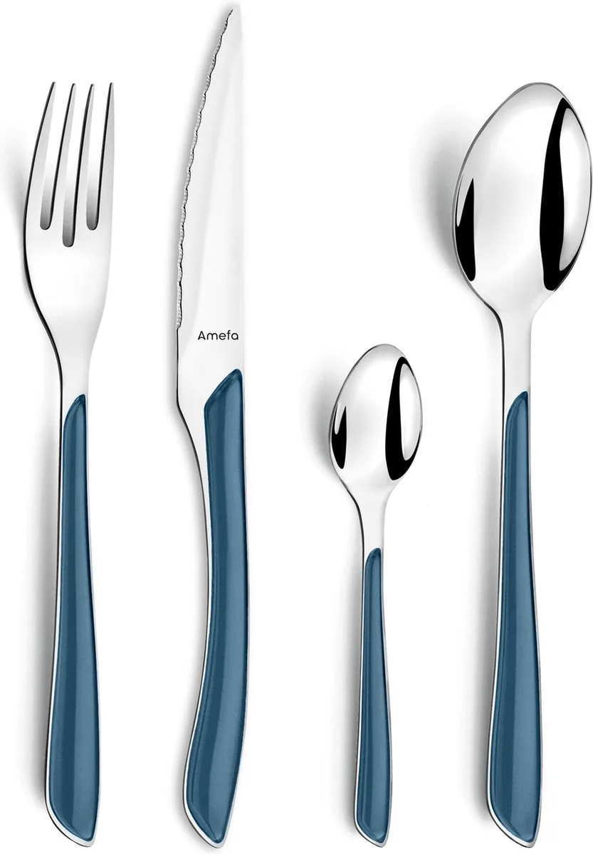 Bestek Amefa Eclat Marineblauw Metaal (24 pcs) fra Amefa i Blå – produktbillede