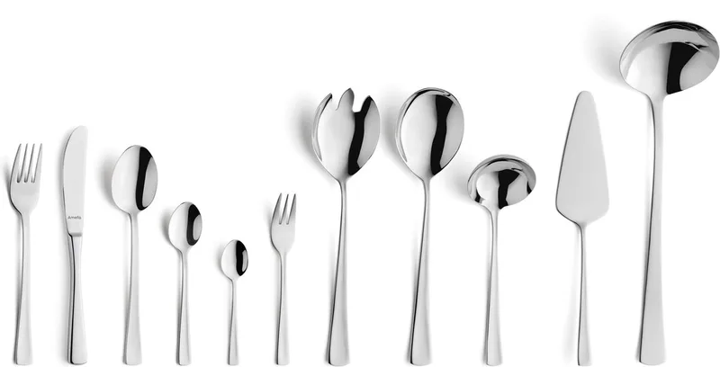 Bestekset Atlantic 77-Delig - bestek voor 12 personen - inclusief serveer bestek - 18-10 by Amefa in Silver – product photo