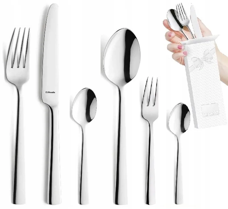 Bliss 36-delig Bestekset RVS voor 6 Personen by Amefa in Silver – product photo