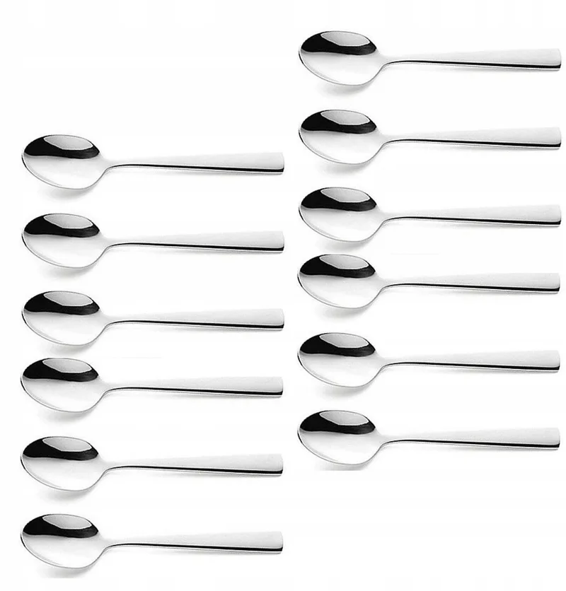 Bliss Theelepels RVS 12 Stuks - Modern & Elegant by Amefa in Silver – product photo
