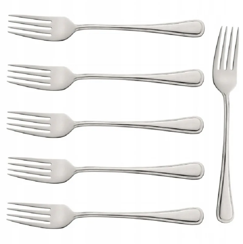 Bologna 6-delige Diner Vorken Set 18/0 Roestvrij Staal by Amefa in Silver – product photo