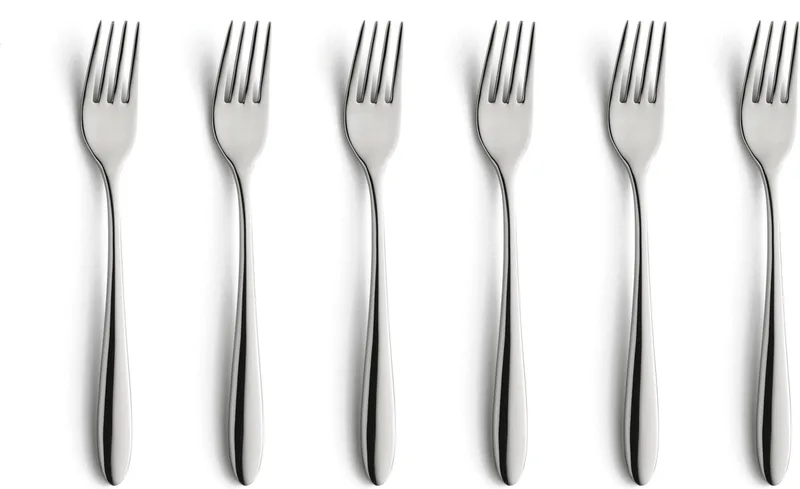 Cuba taartvorkjes - 6-delig by Amefa in Silver – product photo