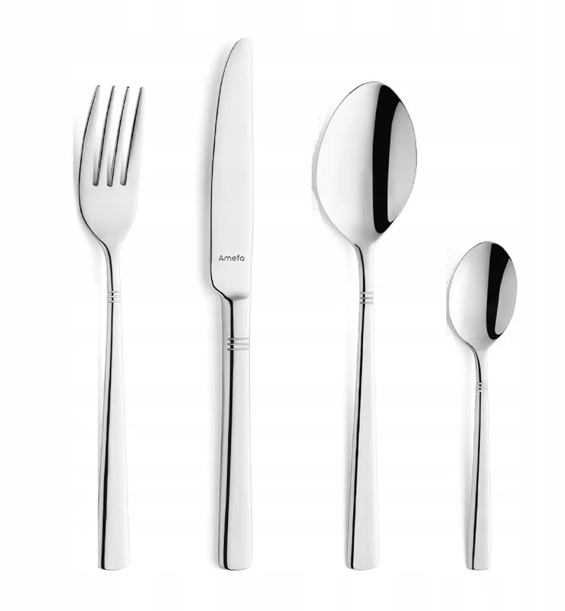 Dakota 4-delig RVS Bestekset - Nikkelvrij, Modern Design by Amefa in Silver – product photo