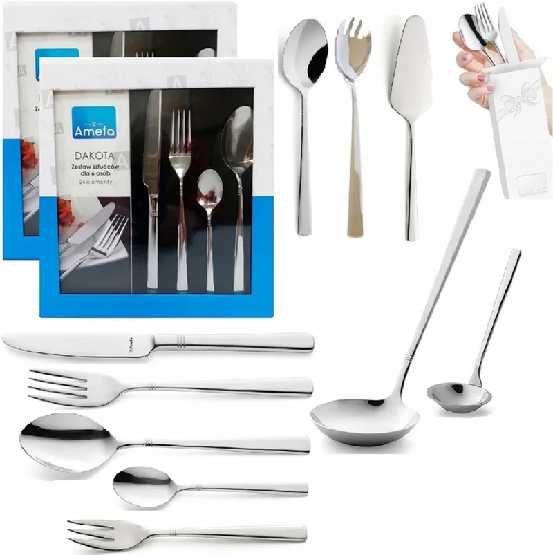 Dakota 65-delig Bestekset voor 12 personen, Nikkelvrij by Amefa in Silver – product photo