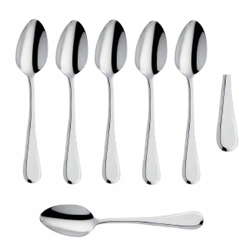 Drift Set: 6 Kleine Koffielepels Roestvrij Staal 11,7 cm von Amefa in Silber – Produktfoto