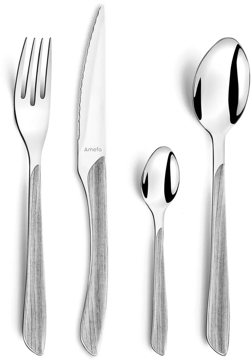 Eclat Bestekset Set24 18/0 van Amefa in Grijs – productfoto