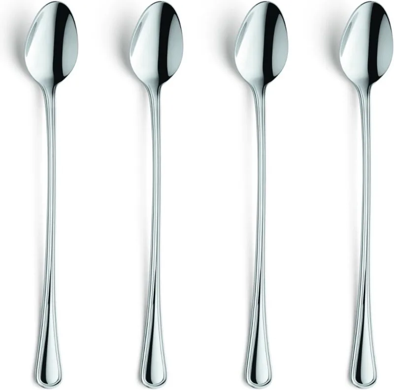 Fleur 4 Latte Lepels von Amefa in Silber – Produktfoto