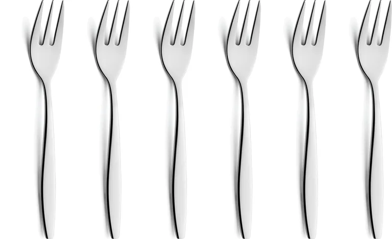 Florence - 6 Taartvorkjes - 15 cm - Cadeauverpakking - Hoogwaardig 18/10 chroomnikkelstaal de Amefa en Argent – photo produit