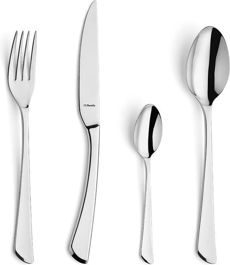 Juno 24-delige Bestekset – 6 Personen – 18/0 Chroomstaal – Cadeauverpakking by Amefa in Silver – product photo