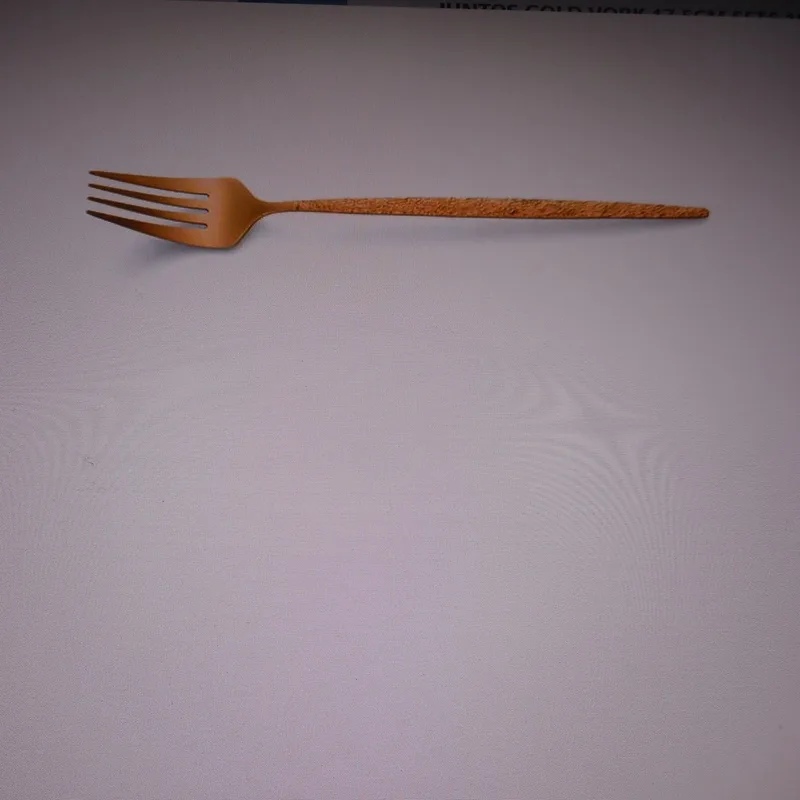 JUNTOS GOLD VORK 17,5CM SET6 18/0 - HANGCARD by Amefa in Gold – product photo