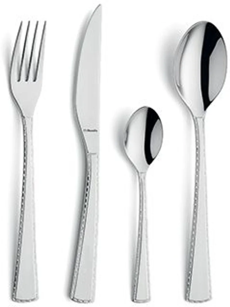 Livia Trendy - 24-delige bestekset - voor 6 personen - zilverkleurig - in luxe houten kist by Amefa in Silver – product photo