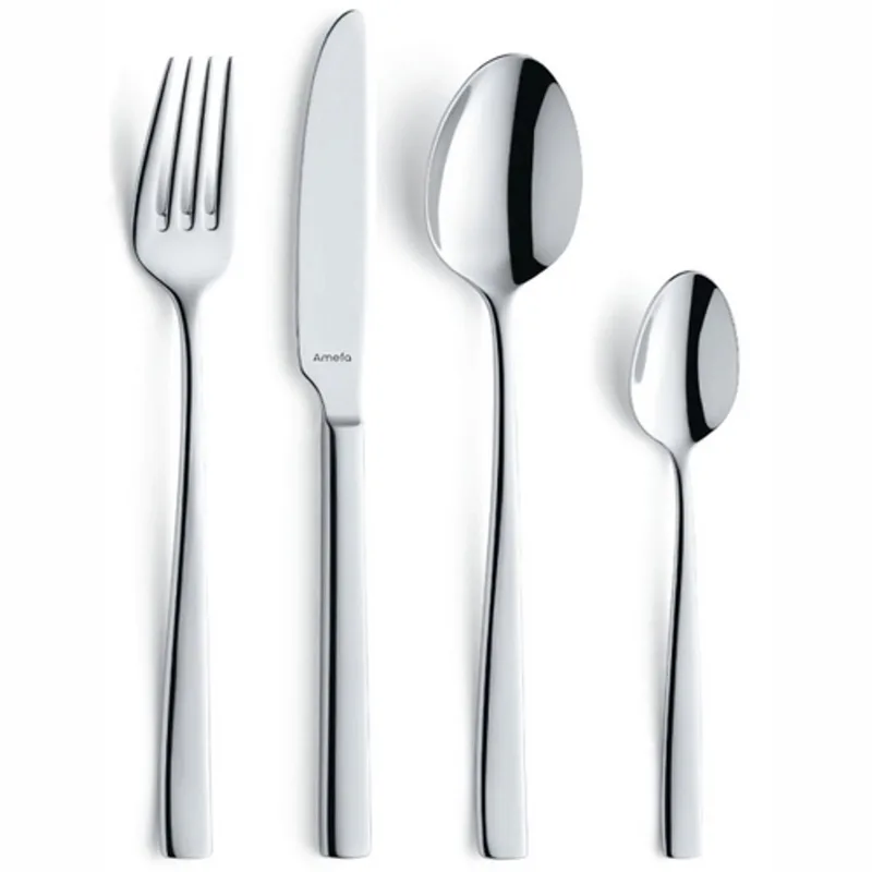 Martin - 6 persoons - 24-delige Bestekset - Voor 6 personen - Zilver-Luxe geschenkdoos- Hoogwaardig 18/10 chroomnikkelstaal de Amefa en Argent – photo produit