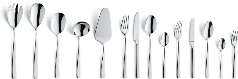 Martin - 6 persoons - 60-delige Bestekset - Voor 6 personen - Zilver-Luxe geschenkdoos- Hoogwaardig 18/10 chroomnikkelstaal von Amefa in Silber – Produktfoto