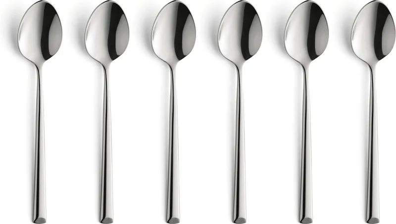 Metropole- 6 koffielepels in cadeauverpakking by Amefa in Silver – product photo