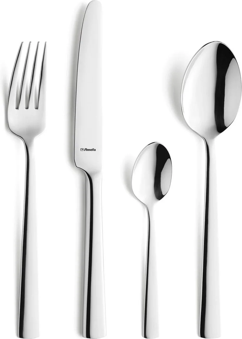 Moderno - 6 persoons - 24-delige Bestekset - Voor 6 personen - Zilver-Luxe geschenkdoos- Hoogwaardig 18/10 chroomnikkelstaal by Amefa in Silver – product photo