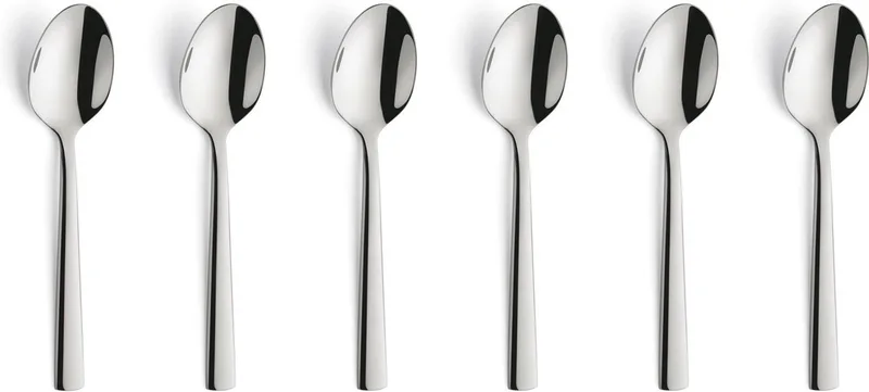 Moderno - 6 theelepels in cadeauverpakking van Amefa in Zilver – productfoto