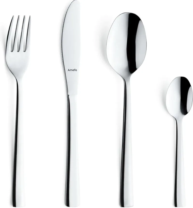 Padova 24-delige Bestekset – 6 Personen – 18/0 Chroomstaal – Cadeauverpakking de Amefa en Argent – photo produit