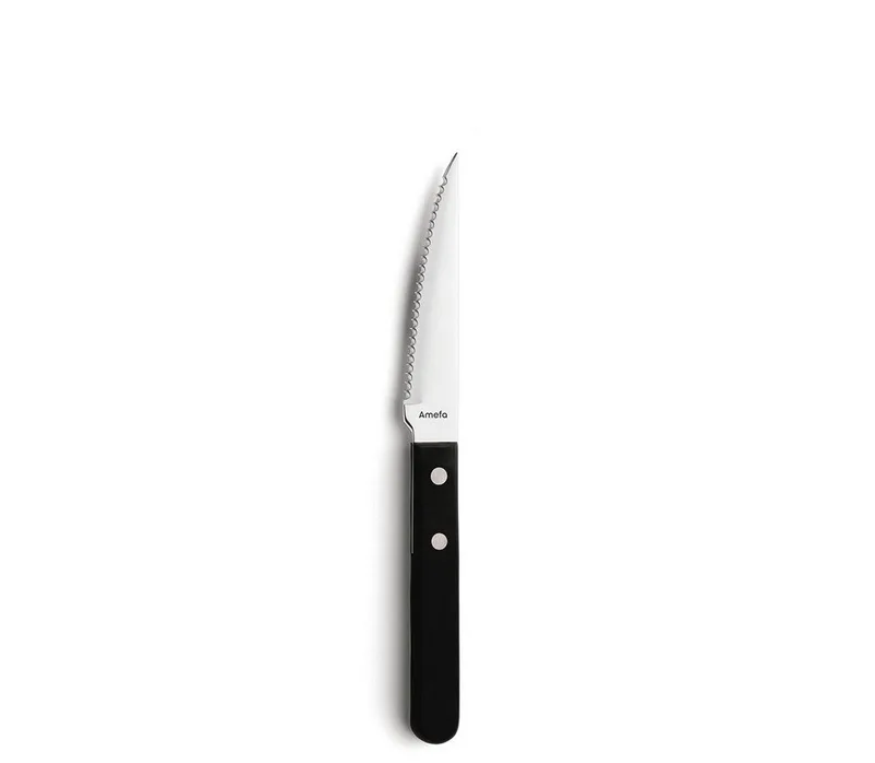 Pizza 6-delige Steakmessenset serie 7000– Vlijmscherp – Micro-Serration – 13/0 Messenstaal – Handvat – Cadeauverpakking by Amefa in Black – product photo 3 of 5