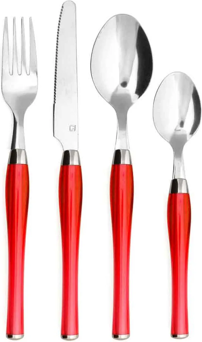 PURITY BESTEKSET 24-DLG - RVS BESTEKMAND van Amefa in Rood – productfoto
