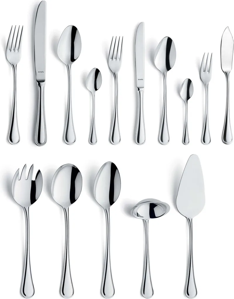 Rossini - 66 delige bestekset voor 6 personen - RVS hoogglans - Zilverkleurig by Amefa in Silver – product photo