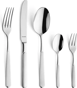 SATINA - Bestekset - 60-delig - 6 Personen - mat von Amefa in Silber – Produktfoto 1 von 5
