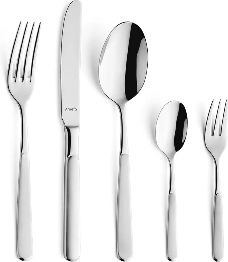 SATINA - Bestekset - 60-delig - 6 Personen - mat von Amefa in Silber – Produktfoto 1 von 5