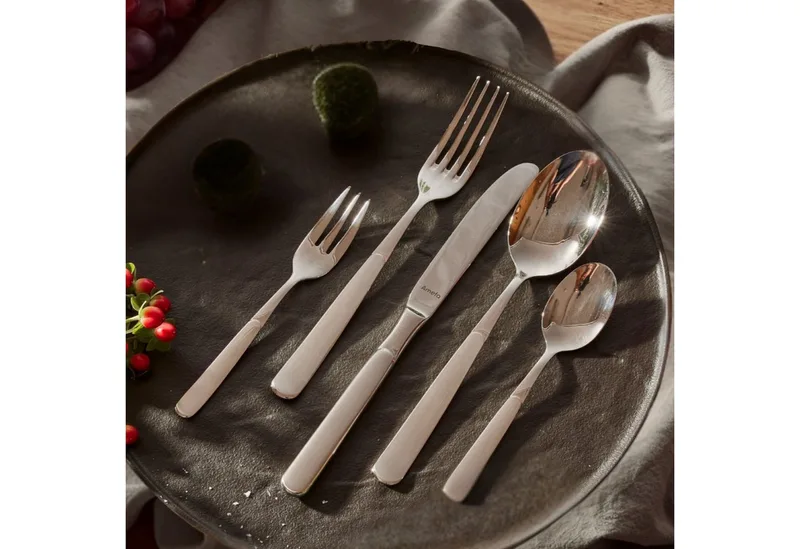 SATINA - Bestekset - 60-delig - 6 Personen - mat von Amefa in Silber – Produktfoto 2 von 5
