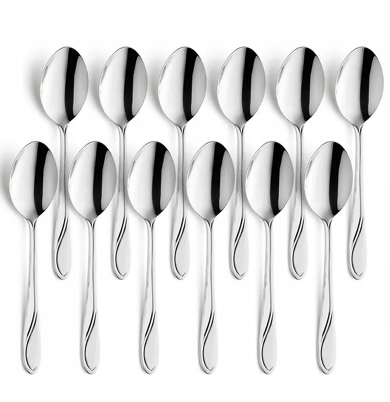 Whisper 12x Diner Lepels 19,4 cm Roestvrij Staal 18/0 by Amefa in Silver – product photo