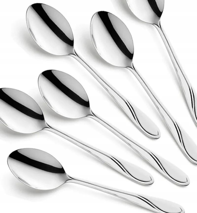 Whisper Diner Lepels 6 stuks, 19,4 cm, RVS 18/0 de Amefa en Argent – photo produit