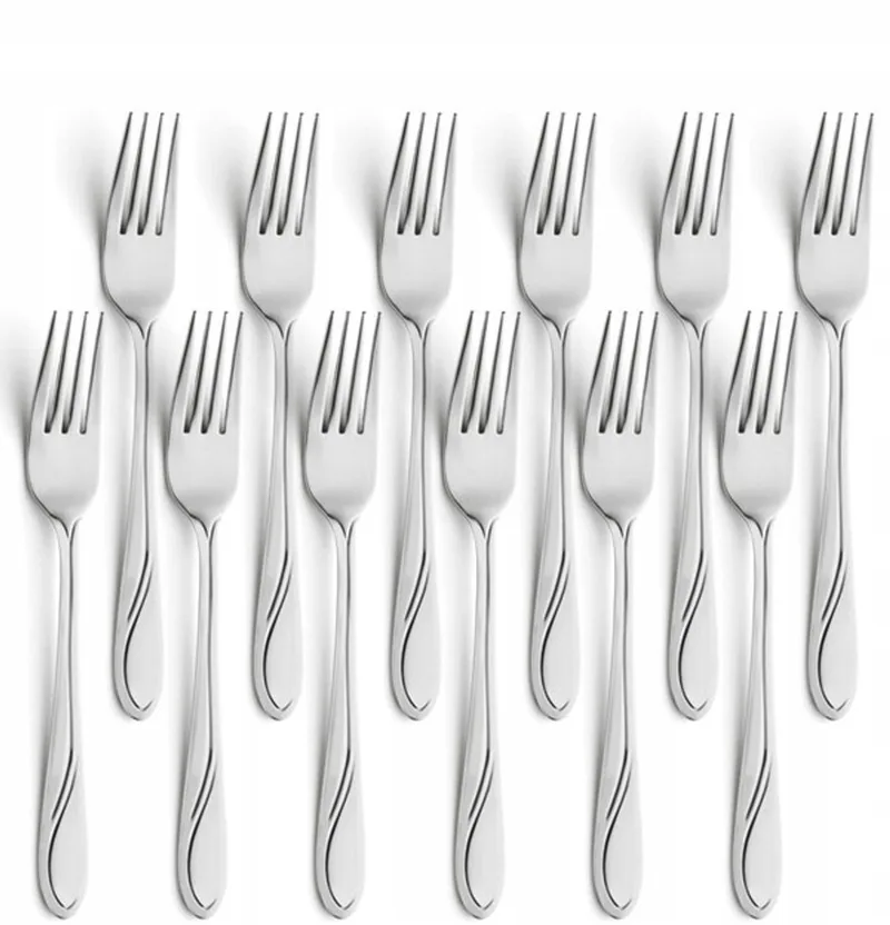 Whisper Diner Vorken - 18 Stuks - Roestvrij Staal - Glans från Amefa i Silver – produktbild