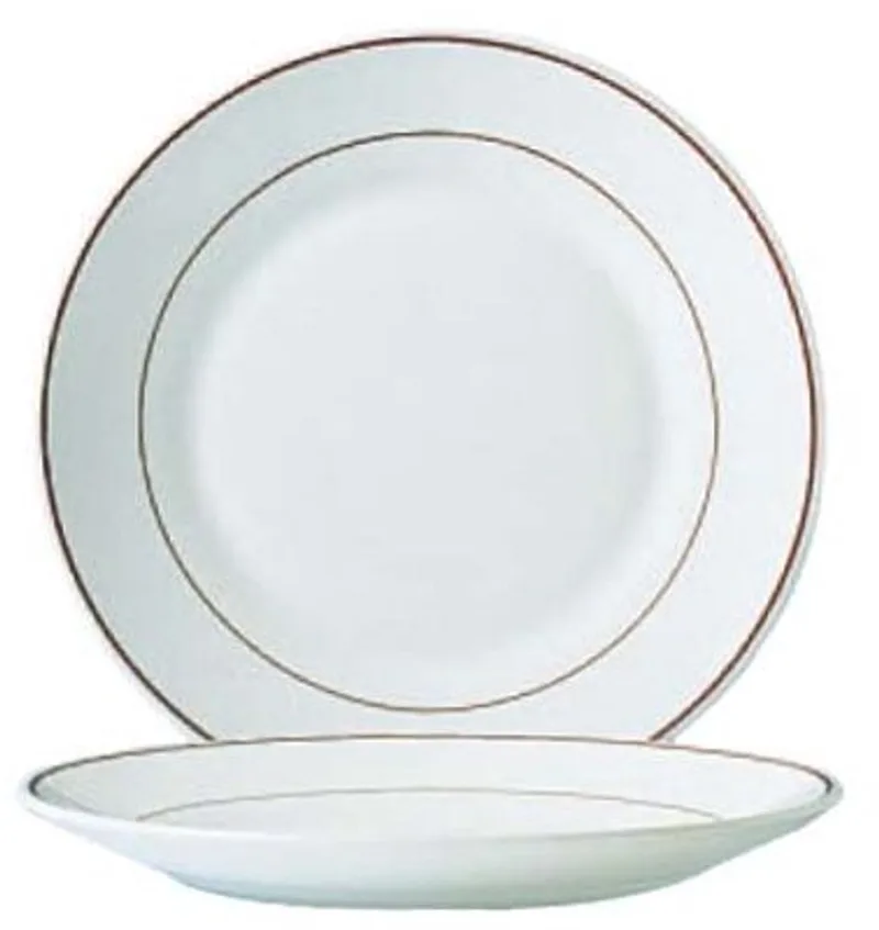 Bord Arcoroc Arcopal Bordeaux 19,5 x 5 cm Gehard glas van Arcoroc in Wit – productfoto