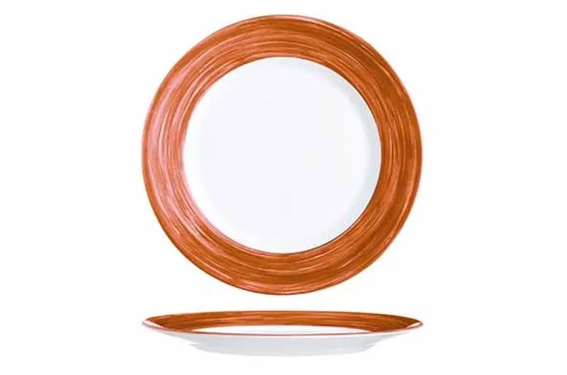 Brush Dessertbord Set6 D15,5cm by Arcoroc in Terracotta – product photo