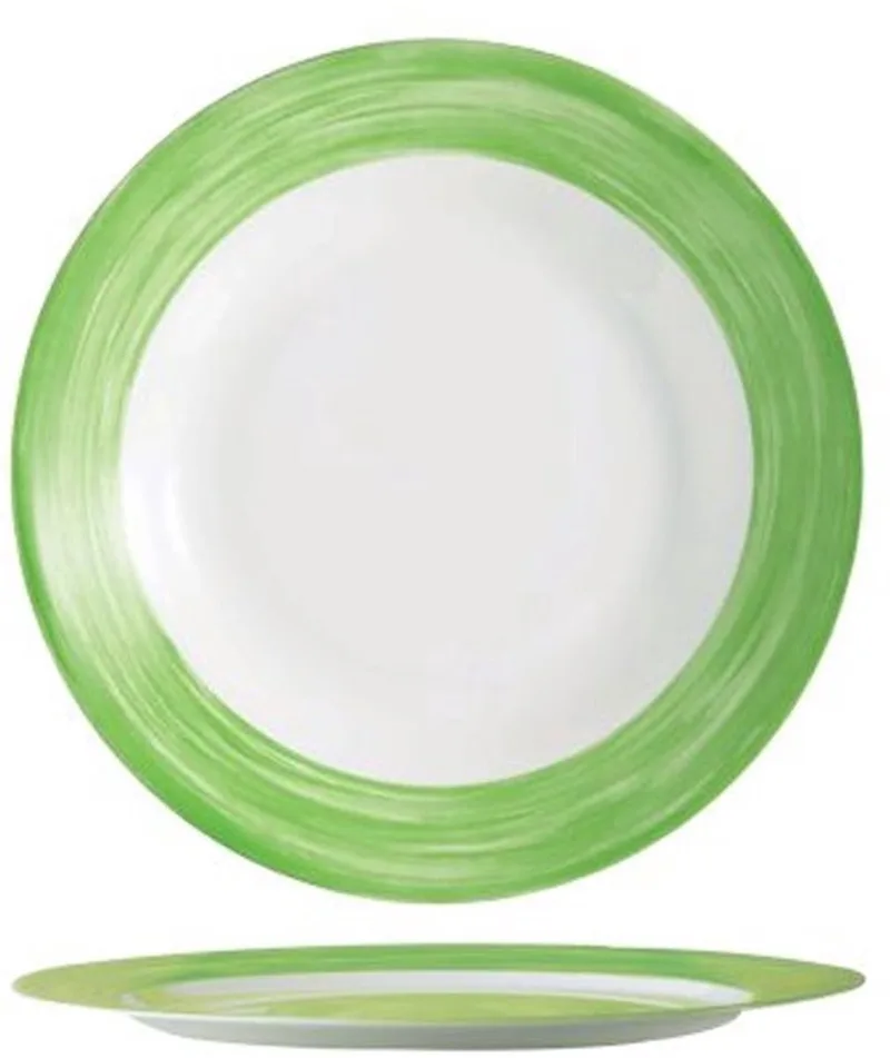 Brush Plat Bord 25,4cm Horeca van Arcoroc in Groen – productfoto