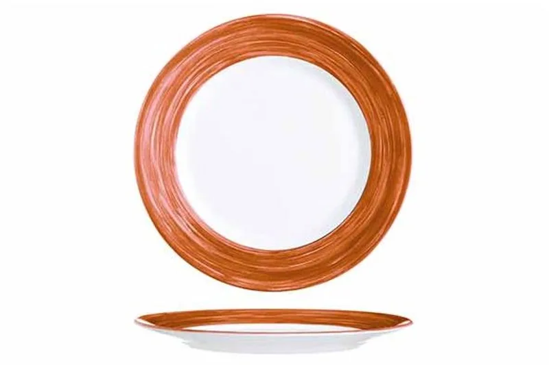Brush Plat Bord Set12 D25,2cm de Arcoroc en Terracotta – photo produit