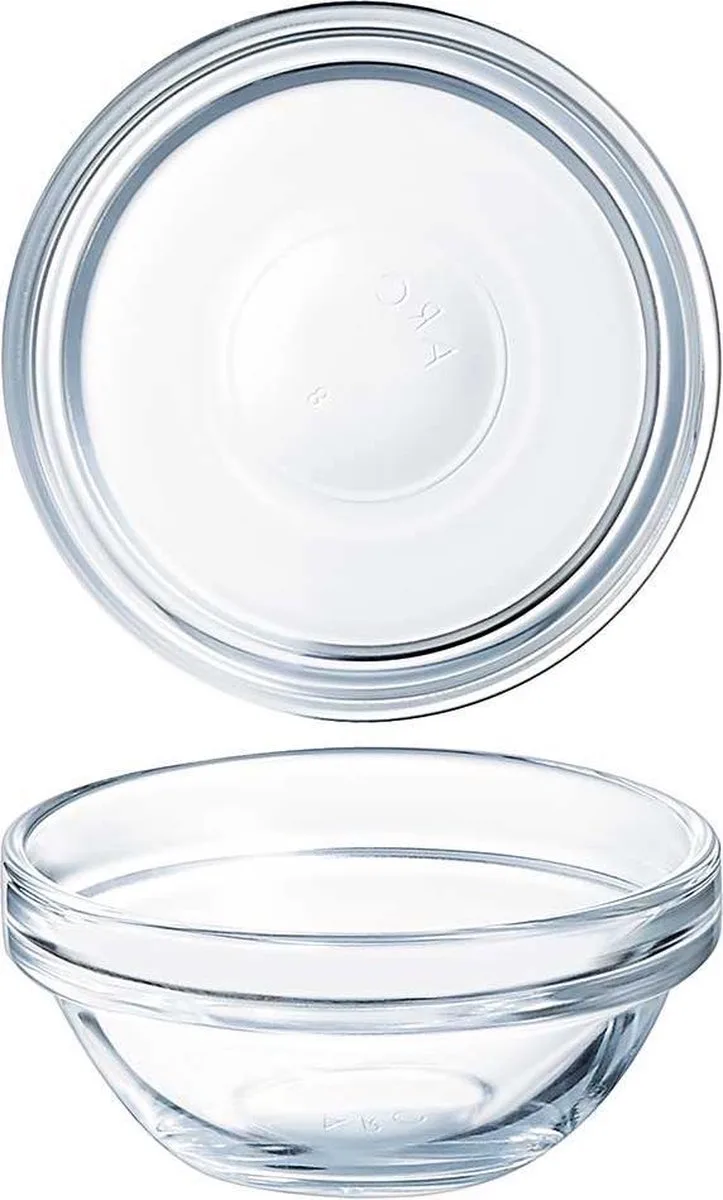 Empilable Saladier 9 Cm Set 6 van Arcoroc in Transparant – productfoto