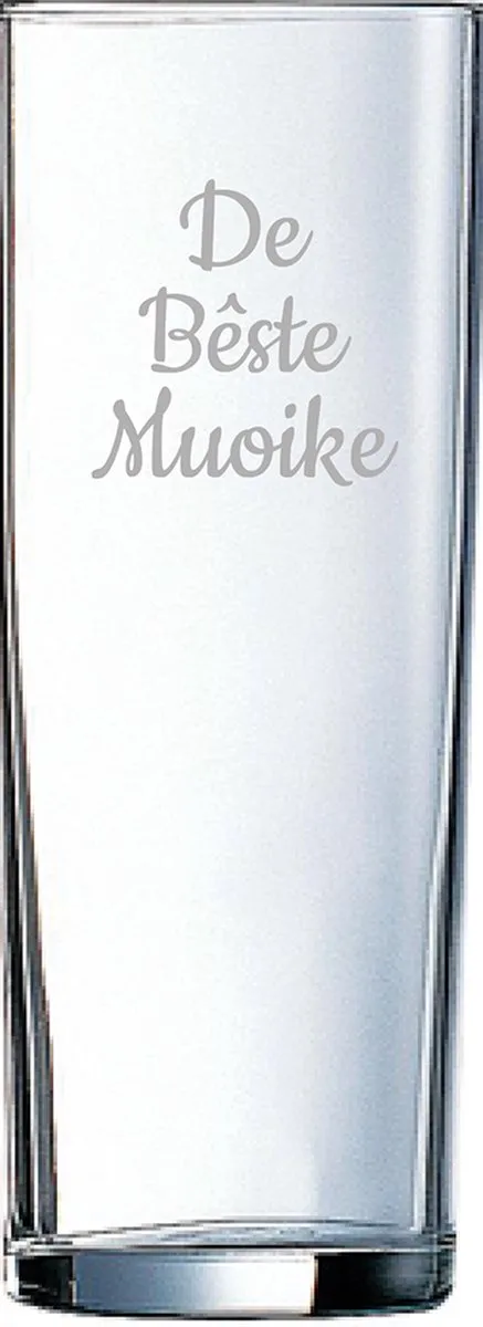 Gegraveerde longdrinkglas 31cl De de Arcoroc en Bêste Muoike – photo produit