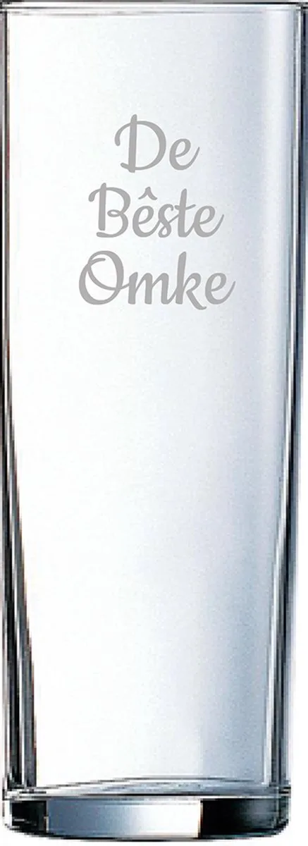Gegraveerde longdrinkglas 31cl De de Arcoroc en Bêste Omke – photo produit